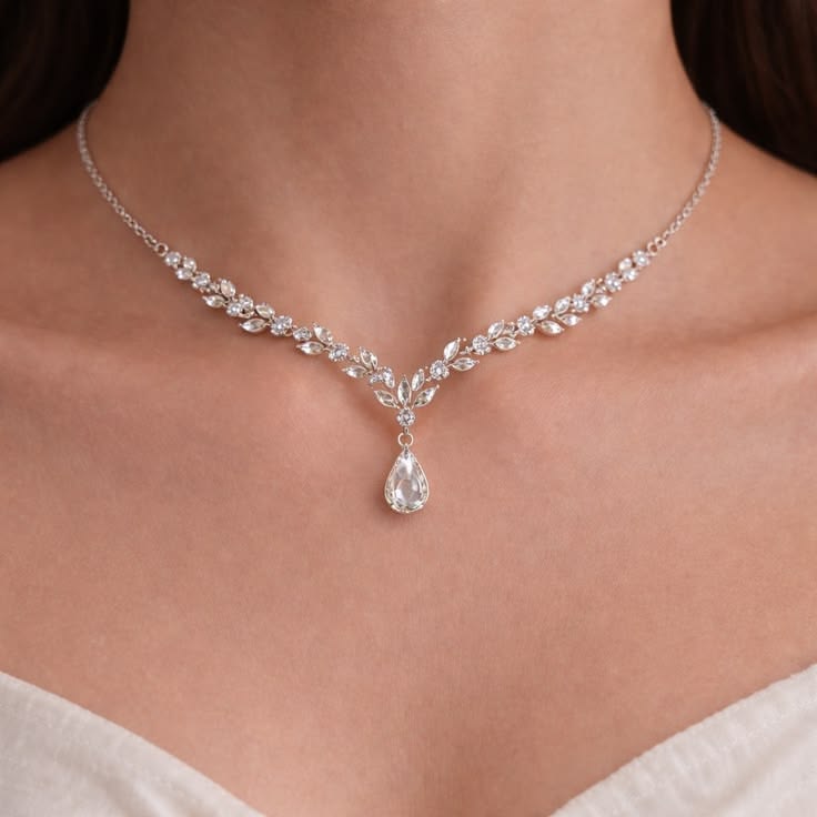Diamond Chain Necklace  18 k