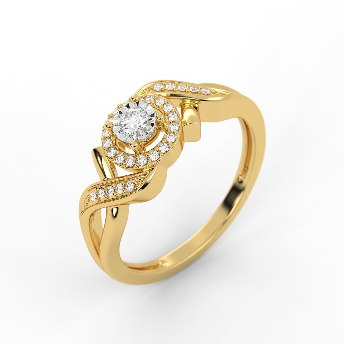 Gold Engagement Rings 18 k