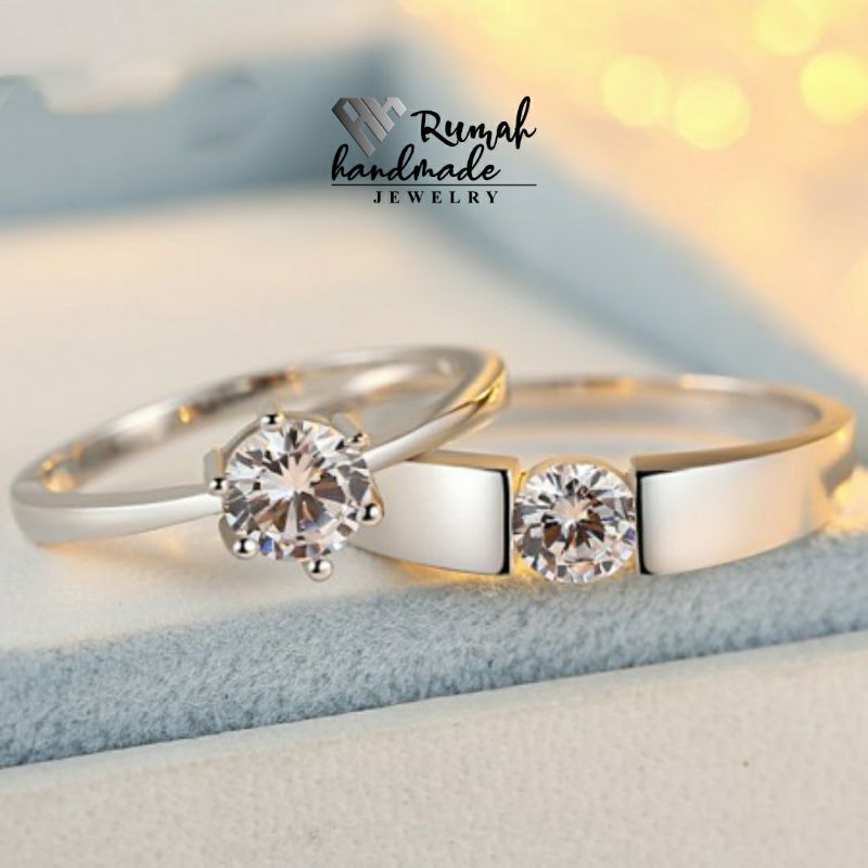 Diamond Couple Rings 18 k